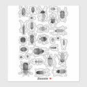 インキムシ及び甲虫 シール (シート)