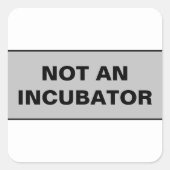 インキュベータ女性は人間ではない スクエアシール (正面)