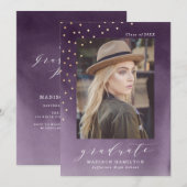 インキング |フォト卒業パーティー招待状 招待状 (正面/裏面)