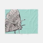 インクおよび水彩画のガ フリースブランケット (正面(横))