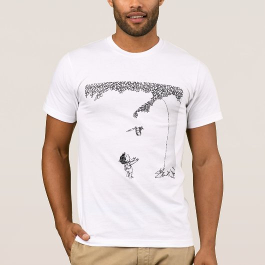 インクがしみ込む木 Tシャツ (正面)