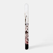 インクが飛び散った開花 iPhone 16ケース (左側面)