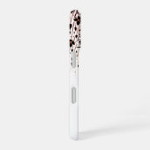 インクが飛び散った開花 iPhone 16ケース (右側面)