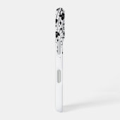 インクが飛び散った開花 iPhone 16ケース (右側面)