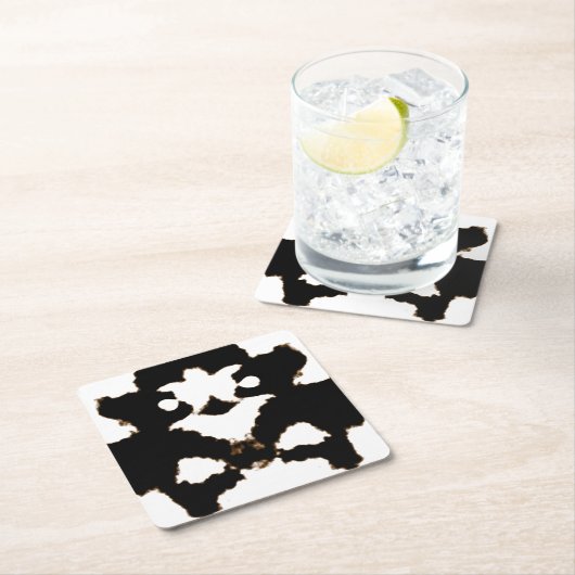 インクしみカードのRorschachテスト スクエアペーパーコースター (インサイチュ)