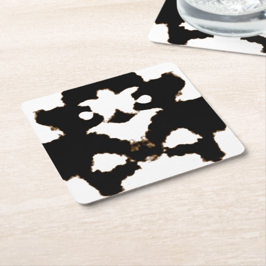 インクしみカードのRorschachテスト スクエアペーパーコースター (アングル)