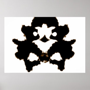 インクしみカードのRorschachテスト ポスター