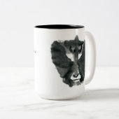 インクしみ猿のマグ ツートーンマグカップ (正面右)