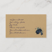 インクしみ-名刺が付いている注入口の万年筆 名刺 (裏面)