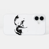インクでプロファイル iPhone 16ケース (裏面横)