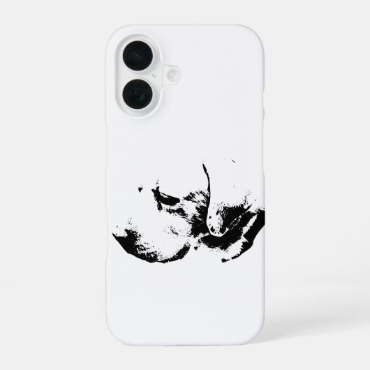 インクでプロファイル iPhone 16ケース (裏面)