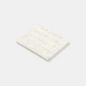 インクで手書きパーチメントの楽譜 ポストイット (アングル)