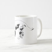 インクで描かれた秋のスカウト コーヒーマグカップ (正面右)