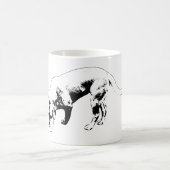 インクで描かれた秋のスカウト コーヒーマグカップ (中央)