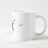 インクで描かれた秋の探偵 ジャンボコーヒーマグカップ (右)