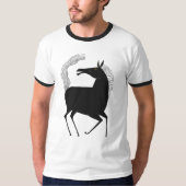 インクで語る幻想 V01 馬 Tシャツ (正面)