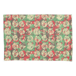 インクとバラの調和 – シームレスパターン 枕カバー