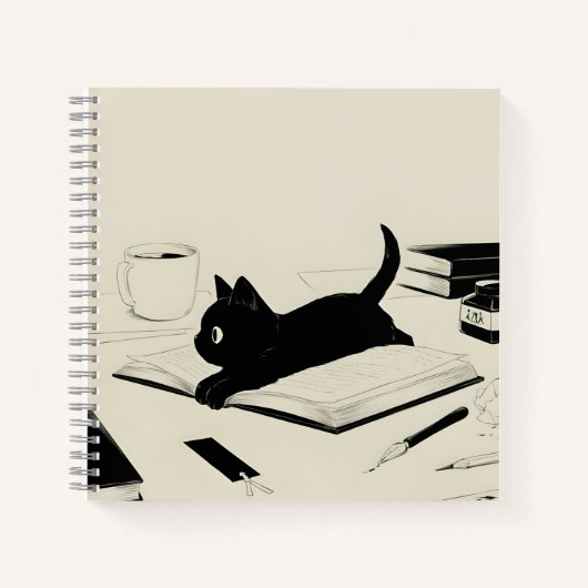 インクとヒゲの瞬間 ノートブック (正面)