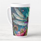 インクとペンの水色トンボラテマグ カフェラテマグ (左アングル)