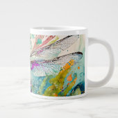 インクとペンの水色トンボ専門マグカップ ジャンボコーヒーマグカップ (右)