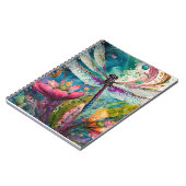 インクとペンの水色トンボ螺旋手帳 ノートブック (左側)