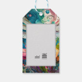 インクとペンの水色トンボ ギフトタグ (裏面)