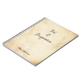 インクと想像力のノート素朴ブック ノートブック (左側)