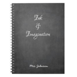 インクと想像力グレーのノートブック ノートブック