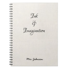 インクと想像力ホワイトノートブック ノートブック