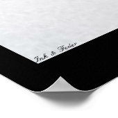 インクと羽毛のポスター ポスター (角)