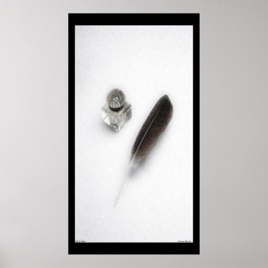 インクと羽毛のポスター ポスター (正面)