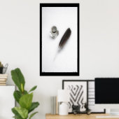 インクと羽毛のポスター ポスター (ホームオフィス)