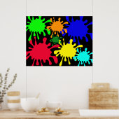 インクのスプラット ポスター (キッチン)