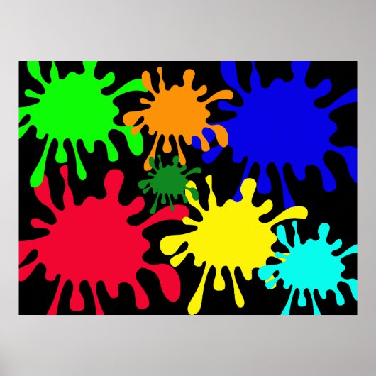 インクのスプラット ポスター (正面)