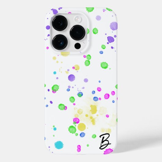 インクのパーソナライズされたスプラッツの電話ケース Case-Mate iPhoneケース (裏面)