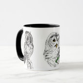 インクのフクロウのマグ マグカップ (正面左)