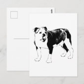 インクのヘロー、犬のポスト ポストカード (正面/裏面)