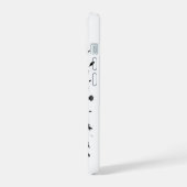 インクの中の監視者: 眼のしみシジル iPhone 15ケース (左側面)