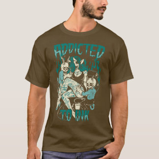 インクの入れ墨に溺れ不気味たヴィンテージ Tシャツ