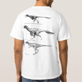 インクの恐竜Tシャツ Tシャツ (裏面)