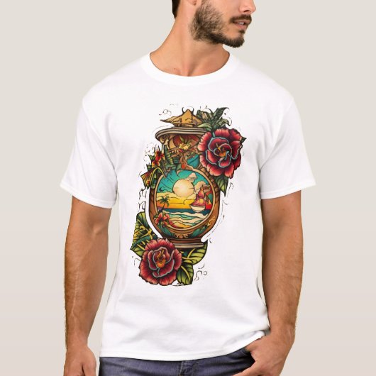 インクの想像力: Tattoo Tee T-Shirtデザイン Tシャツ (正面)