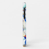 インクの排水なし、オレンジと青の汚れによる画像 Case-Mate iPhoneケース (裏面/左)