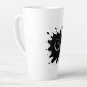 インクの監視者: 眼のしみシジル カフェラテマグ (左アングル)