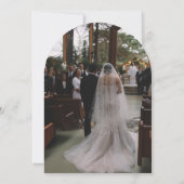 インクの遊び心のある手描きのケーキ ウェディング レセプション 招待状 (裏面)