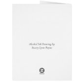 インクの雲にピンク色の金ゴールド (裏面)