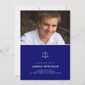 インクはかりで測の卒業法招待状 招待状 (正面)