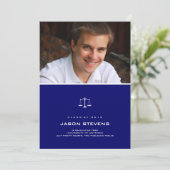 インクはかりで測の卒業法招待状 招待状 (スタンド正面)