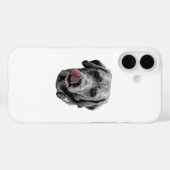 インクはっきりした詳細の赤舌ロイヤリティ Case-Mate iPhoneケース (裏面 (横))