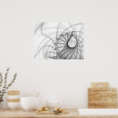 インクらせん状とスピニング ポスター (キッチン)