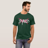 インクをしみ込ませ赤い Tシャツ (正面フル)